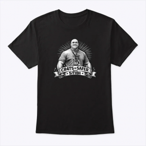 cr4ts is safer with stibi shirt funny community gaming fan tee