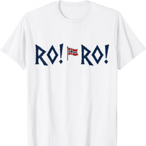 norway flag ro ro funny norway shirt soccer fan chant tee