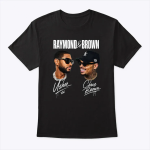 raymond and brown t shirt usher chris brown the r&b tour 2026 concert tee