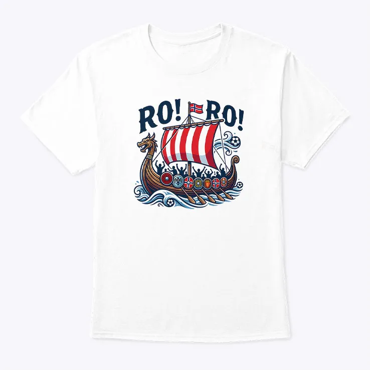 norway viking football t shirt.jpg Norway Viking Football T Shirt Ro Ro Norge Soccer Fan Tee
