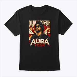 diljit dosanjh aura t shirt aura world tour 2026 concert t shirt